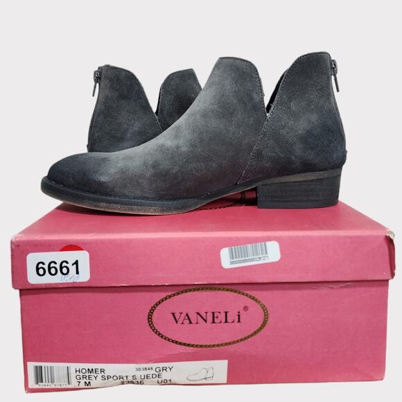 Vaneli Homer Gray Booties Women's Size 7M - Picture 3 of 7